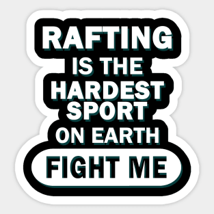 Rafting Boys Team White Water Paddle Kayak Stand Sticker